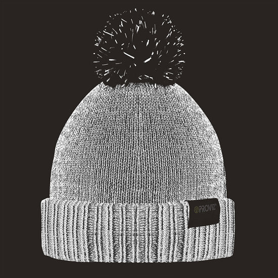 Reflective  Running Bobble Beanie