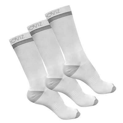 Reflective Mid Length Running Socks - 3 Pack